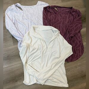 Three Women's Long-Sleeve Active Tops